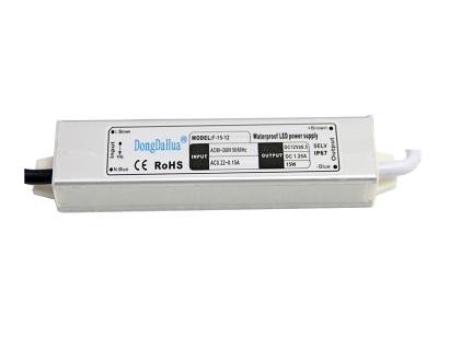 สลับสีขาว 12V DC LED กันน้ำพาวเวอร์ซัพพลาย 15W 1.25A, EPA3050B GB4943