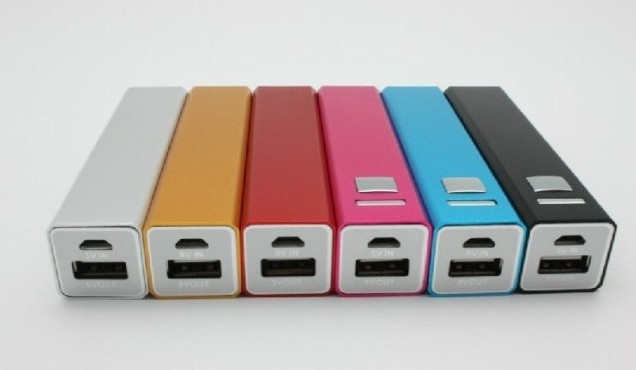 3200mAh สีม่วงสี่เหลี่ยมผืนผ้ารูปร่างแบบพกพา USB พาวเวอร์แพคสำหรับโน๊ตบุ๊ค