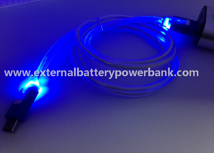 ไฟ LED 4 สี Micro USB Data Transfer ข้อมูลเคเบิล / สายชาร์จ USB