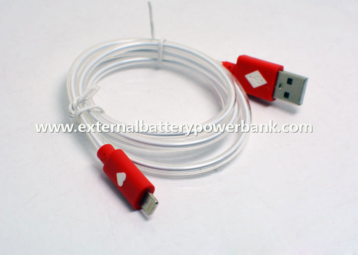 8pin นิ่งการถ่ายโอนข้อมูล USB เคเบิลที่มีแสงสีแดง LED สำหรับ iPhone5 5s 6 6Plus