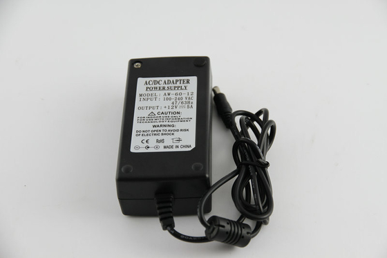 IP54 12V 5A LED AC DC Power Adapter GB9254 อีเอ็มซีมีการป้องกันเกิน