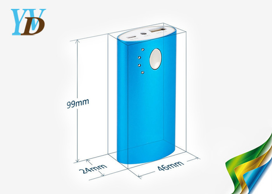 แบบชาร์จไฟแบบพกพามือถือสำรอง 6000mAh Li-ion พลังงานธนาคารสีฟ้า