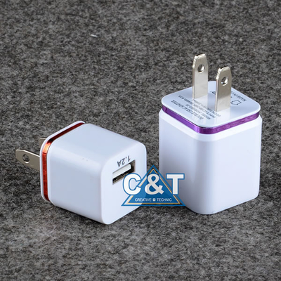 สองพอร์ตยูเอสบี 3.1a ไฟ AC 2 โทนบ้าน Iphone 6 ชาร์จกำแพง