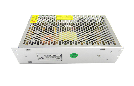 โลหะ 20A 12V Switching Power Supply 250W Hi-หม้อ, RoHS ได้รับการรับรอง