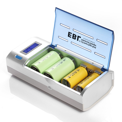 ยูนิเวอร์แซจอแอลซีดีสมาร์ทด่วนชาร์จแบตเตอรี่และ Discharger สำหรับแบตเตอรี่ AA Ni-CD