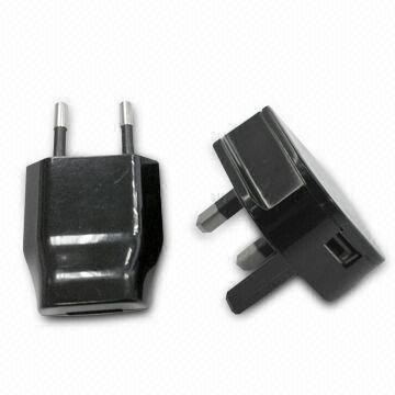 เสริมสลิมยูนิเวอร์แซไฟ USB Adapter ชาร์จด้วยไฟ 4W เงา