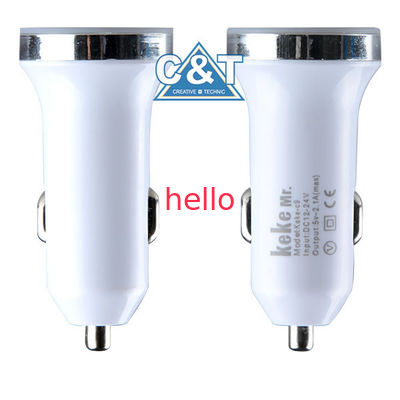 หุ่นยนต์สากล USB Power Adapter Car Charger สำหรับมาร์ทโฟน