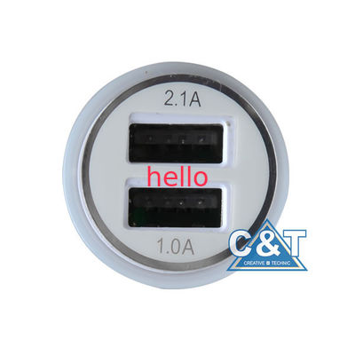 หุ่นยนต์สากล USB Power Adapter Car Charger สำหรับมาร์ทโฟน