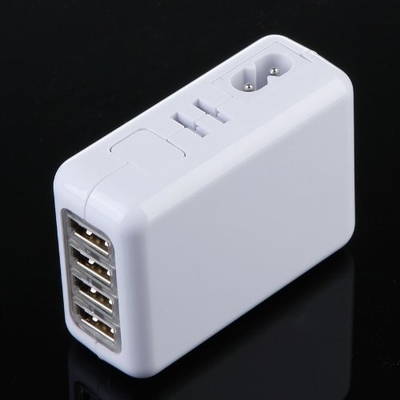 4 พอร์ต USB สากลชาร์จกำแพง AC Adapter สำหรับบ้านหลายปลั๊ก