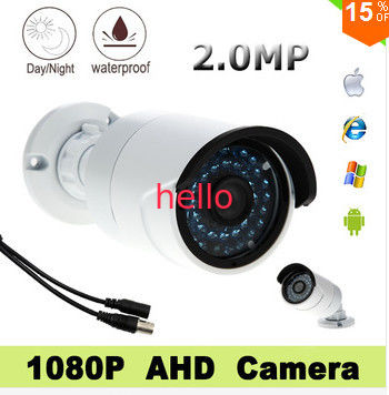 โซนี่ IMX322 เซนเซอร์ Cmos1080P AHD กล้องวงจรปิดรักษาความปลอดภัยกล้องกันน้ำกระสุน