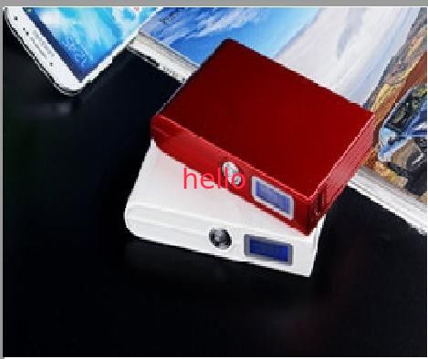 ซัพพลาย 10000MAH แบบพกพามือถือเพาเวอร์พร้อมไฟ LED สำหรับโทรศัพท์มือถือ