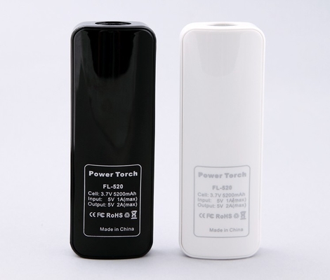 แบบพกพา 5 โวลต์มือถือเพาเวอร์ซัพพลายสีดำกับ OEM 5200mAh