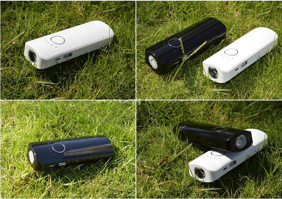 แบบพกพา 5 โวลต์มือถือเพาเวอร์ซัพพลายสีดำกับ OEM 5200mAh