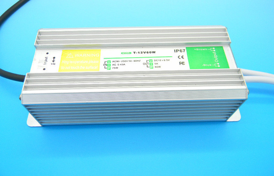 AC100 - 240V IP68 LED กันน้ำขับคงที่ไดร์เวอร์ LED ปัจจุบัน 12V 5A