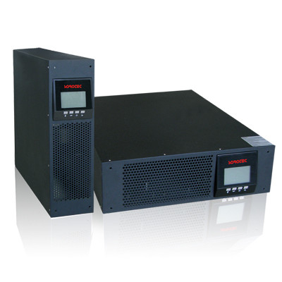 1 - 10KVA 8000W แหล่งจ่ายไฟอย่างต่อเนื่อง, Rack Mount High Frequency Pure Online UPS
