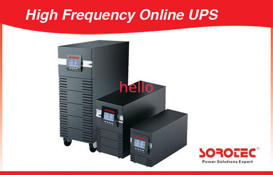 Pure Sine Wave ความถี่สูงออนไลน์ UPS, จ่ายไฟอย่างต่อเนื่อง 3KVA / 2700W, RS232