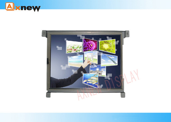 160/140 เปิดเฟรม LED Backlight ระบบสัมผัสหน้าจอ LCD แสดงการตรวจสอบทาน