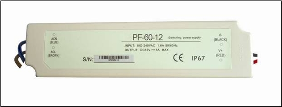 โคมไฟ LED 60 วัตต์แรงดันไฟฟ้าคงไดร์เวอร์ LED IP67 24V DC ความน่าเชื่อถือสูง