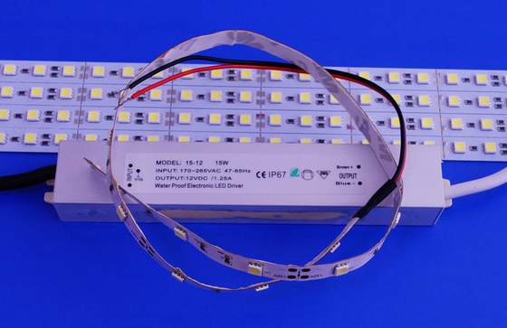 15W 12vdc Outdoor Led Driver แรงดันคงที่คงที่สำหรับแถบไฟ Led, ไฟตกแต่ง