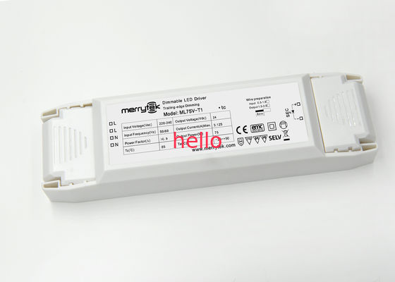 บุหรี่ - การสั่นไหวหรี่แสงได้ 24V แรงดันไฟฟ้าคงไดร์เวอร์ LED ไดร์เวอร์ 75W LED Strip ไฟ