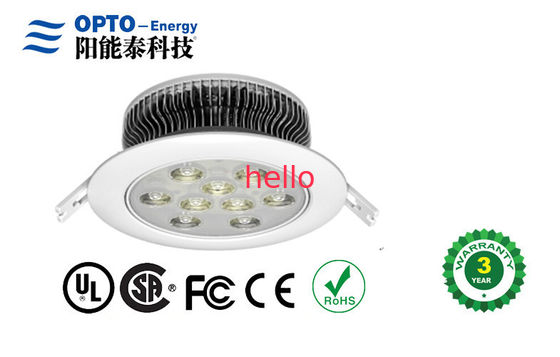 แรงดันไฟฟ้าคง 9W LED ลงโคมไฟ 277Volt โรงแรมที่มีโลโก้ที่กำหนดเอง