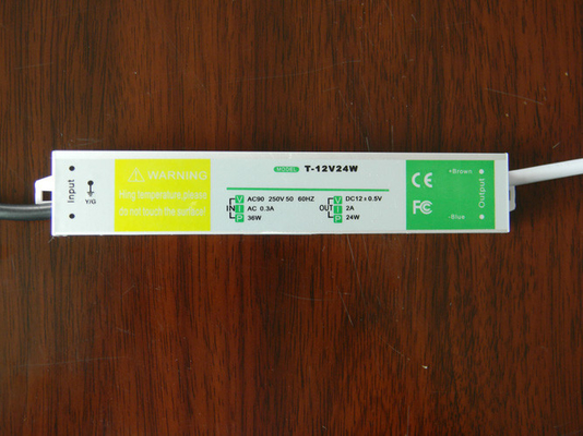 DC12V 3A LED Driver กันน้ำ IP67 36W LVD รับการรับรองสำหรับไฟ LED
