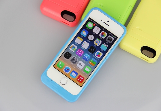 หลายสีบาง iPhone ในกรณีที่แบตเตอรี่ 2200mAh แบตเตอรี่สำรองสำหรับ iPhone 5