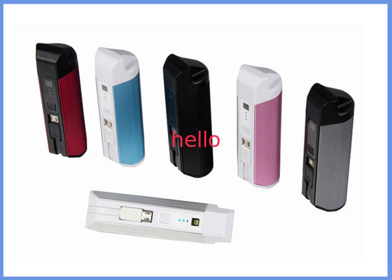 มินิแบบพกพา USB Power Pack 2200mAh Built-in Micro USB Cable, 18650 แบตเตอรี่