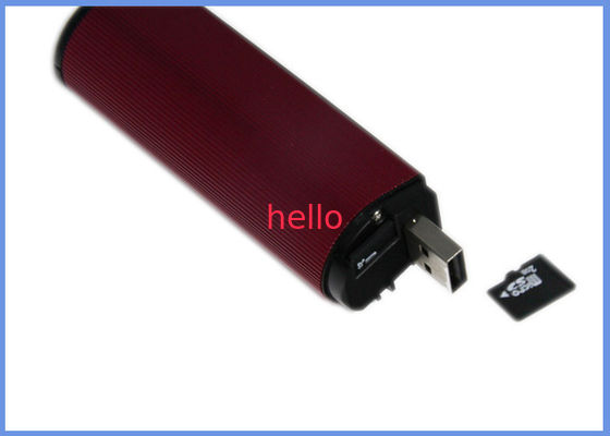 มินิแบบพกพา USB Power Pack 2200mAh Built-in Micro USB Cable, 18650 แบตเตอรี่