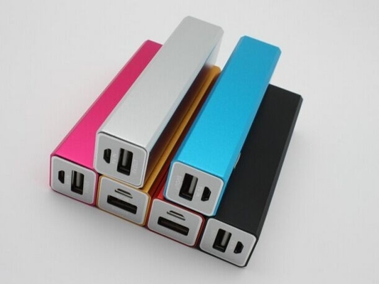 3200mAh สีม่วงสี่เหลี่ยมผืนผ้ารูปร่างแบบพกพา USB พาวเวอร์แพคสำหรับโน๊ตบุ๊ค