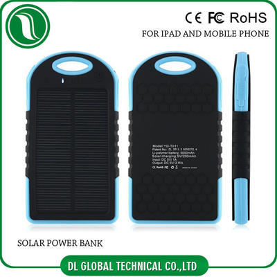 อัลตร้า 4000mAh บาง 5000mAh พกพามือถือพลังงานธนาคารแบตเตอรี่พลังงานแสงอาทิตย์