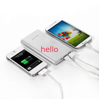 ยูนิเวอร์แซ 10000MAH แบบพกพาโทรศัพท์มือถือธนาคารพลังงานลิเธียมโพลิเมอร์มือถือชาร์จไฟได้รวดเร็ว