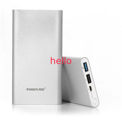 ยูนิเวอร์แซ 10000MAH แบบพกพาโทรศัพท์มือถือธนาคารพลังงานลิเธียมโพลิเมอร์มือถือชาร์จไฟได้รวดเร็ว