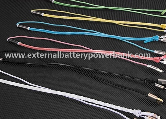 สายเคเบิ้ลที่มีสีสันซิป USB การถ่ายโอนข้อมูล