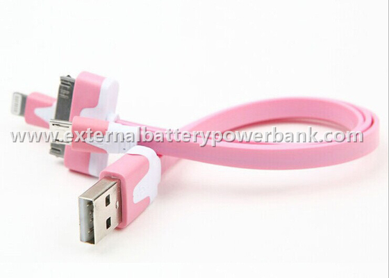 ที่มีสีสัน 3 in 1 USB สาย USB Data Transfer เคเบิ้ลสำหรับ iPhone / Samsung