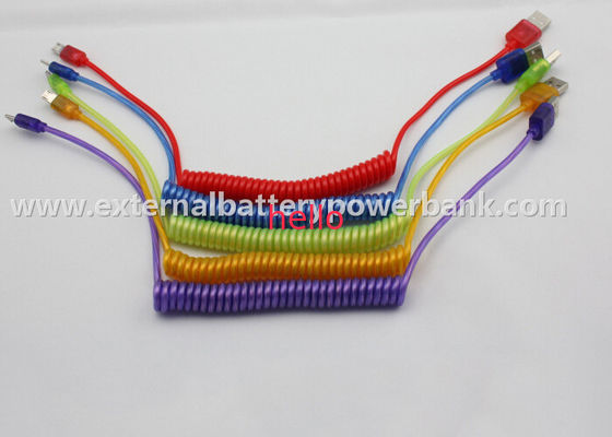 ฤดูใบไม้ผลิพา Micro USB Data Transfer เคเบิ้ลสำหรับ Samsung / Samsung Galaxy