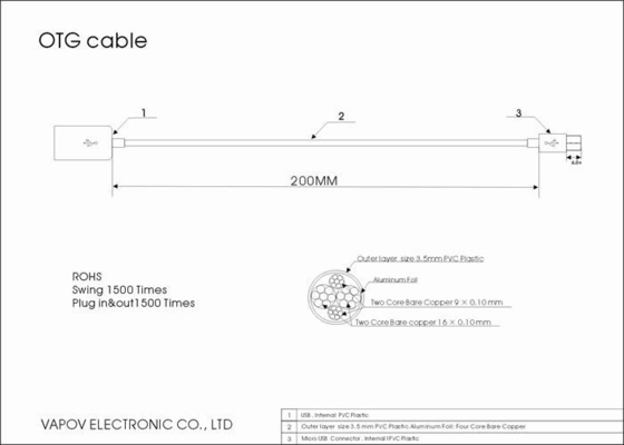 โทรศัพท์มือถือ USB Micro และแท็บเล็สร้างสรรค์สายเคเบิล USB OTG สาย USB to USB การถ่ายโอนข้อมูล
