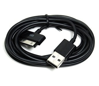 ยาวพิเศษสีดำ 6FT USB ซิงค์ข้อมูลสายเคเบิ้ลสำหรับ Apple iPhone 4 4S 3GS iPod iPad
