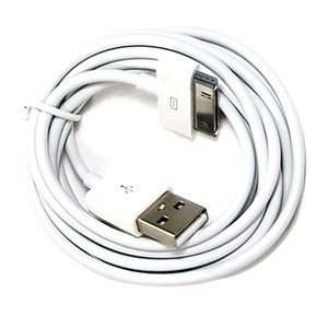 ยาวพิเศษสีดำ 6FT USB ซิงค์ข้อมูลสายเคเบิ้ลสำหรับ Apple iPhone 4 4S 3GS iPod iPad