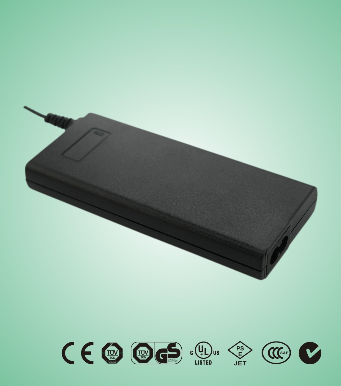 สีเขียว 120V 03/02 ง่าม - 240V 45W สก์ท็อปพอร์ต USB Switching Power Supply