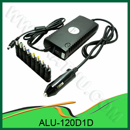 120W สากลอะแดปเตอร์ DC สำหรับใช้รถที่มีไฟ LED 1, 1 พอร์ต USB, 8 เอาท์พุท Alu-Pins 120D1D