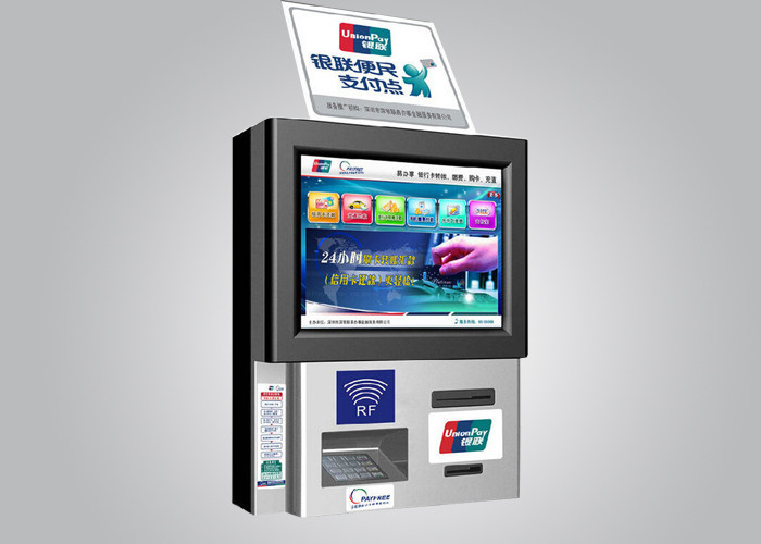 โครงเหล็กจอ LED ที่การทำธุรกรรมธนาคารติดผนังบิลชำระเงิน Kiosk / ซุ้ม