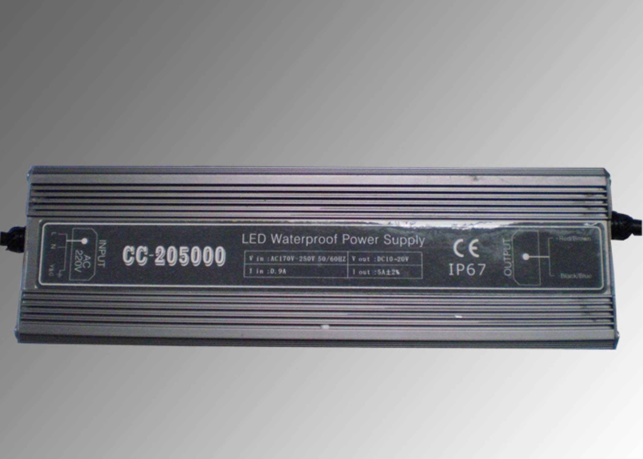 3000hours DC24V 72W เครื่องซักผ้าฝาผนัง LED สีเดียวพร้อมวัสดุ IP65 PC