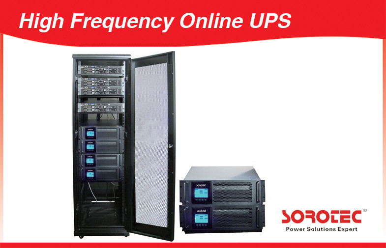1 - 10KVA 8000W แหล่งจ่ายไฟอย่างต่อเนื่อง, Rack Mount High Frequency Pure Online UPS