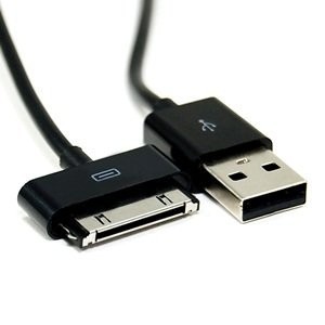 ยาวพิเศษสีดำ 6FT USB ซิงค์ข้อมูลสายเคเบิ้ลสำหรับ Apple iPhone 4 4S 3GS iPod iPad