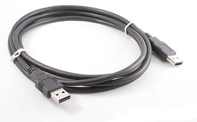 ชายชาย USB ในการโอนสายเคเบิลข้อมูลสำหรับคีย์บอร์ด USB เพื่อถ่ายโอน USB